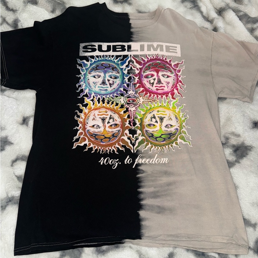 Sublime Black and White Graphic Tee